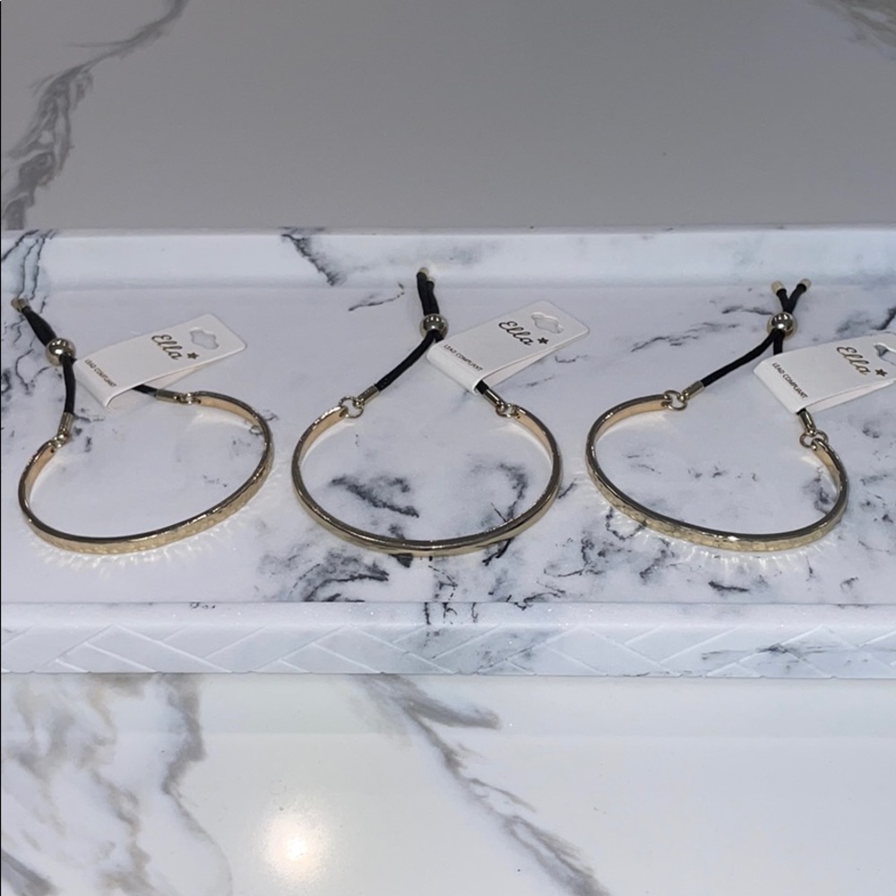 ELLA Women’s Gold Adjustable Bracelets